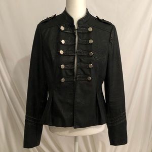 Arden b faux leather militant jacket